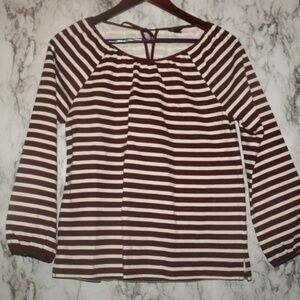 J. CREW Striped Top Long Sleeve XSmall